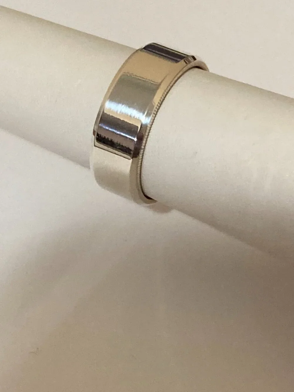 Men's Sterling Silver 925 Wedding Ring Size 10 Artcarved 8mm